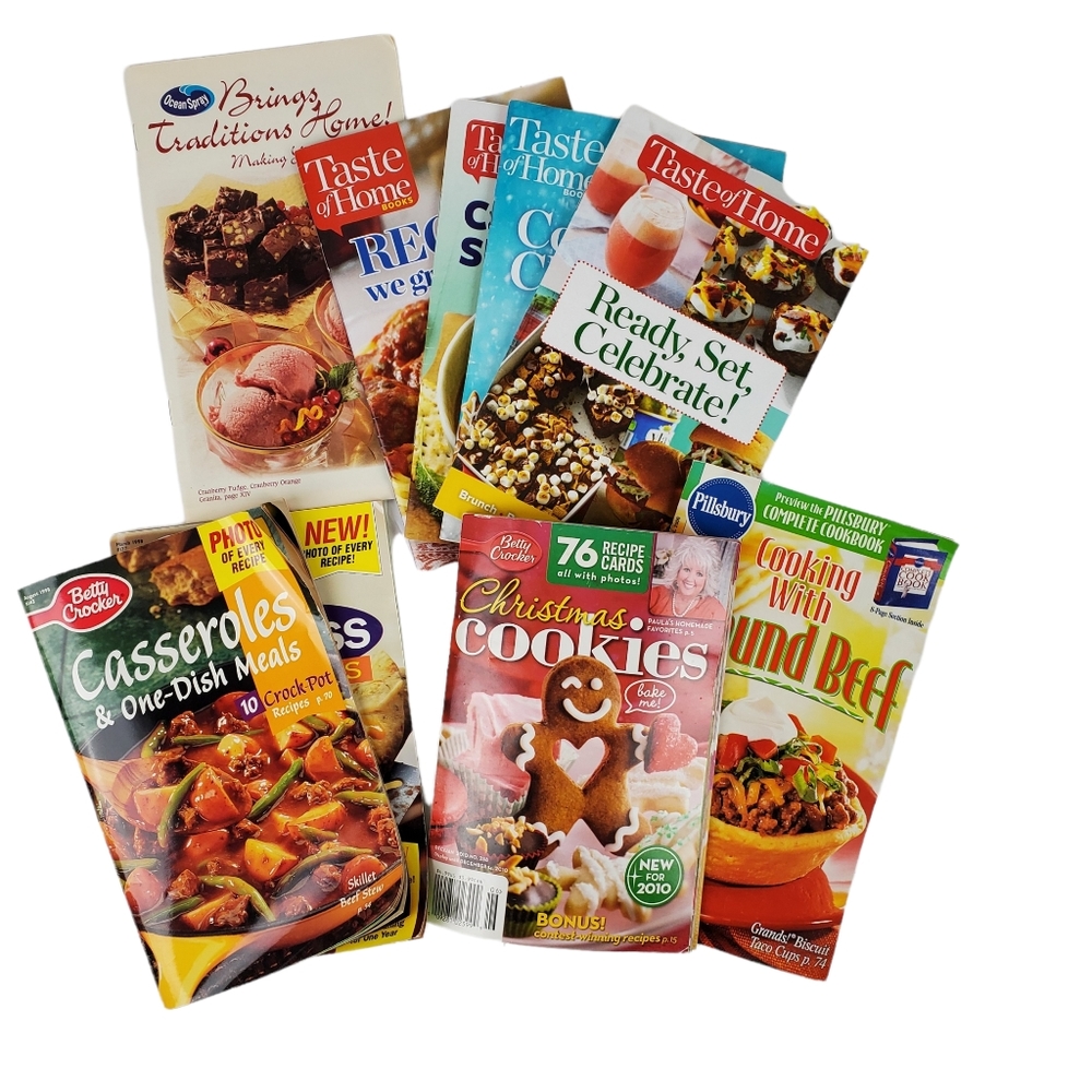 Bundle of vintage recipe pamphlets
